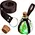 Steampunk Plague Doctor Witch and Wizard Potion Bottle With Real Leather Belt Loop Cork Cosplay Accessory
